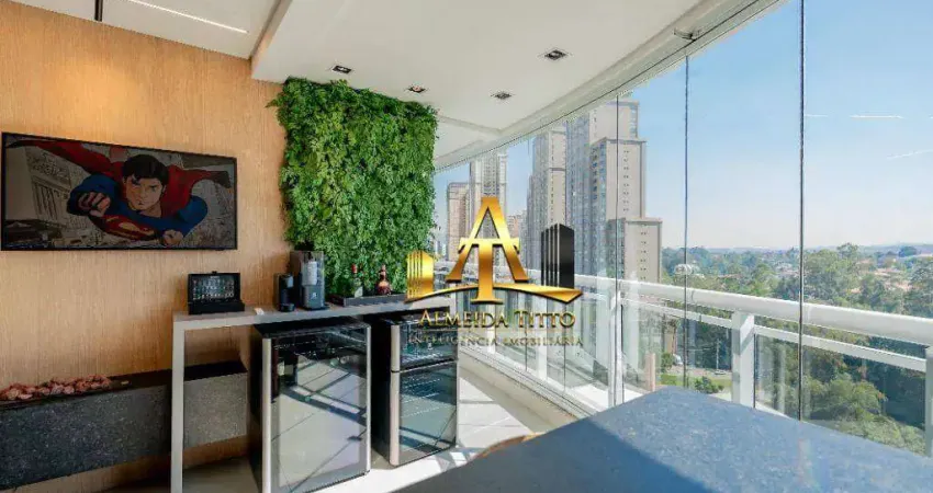 Apartamento com 1 dormitório à venda, 90 m² por r$ 1.690.000 - edifício wave - barueri/sp