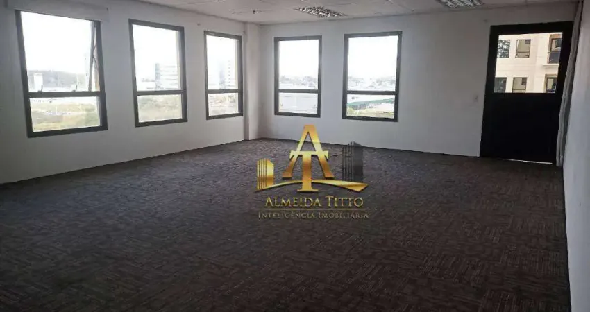 Sala para alugar, 76 m² - edifício cea ii - barueri em alphaville.