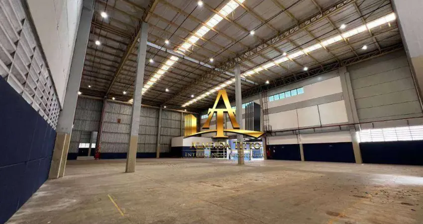 Galpão para alugar, 4308 m² por r$ 122.923/mês - jardim mimas - embu das artes/sp