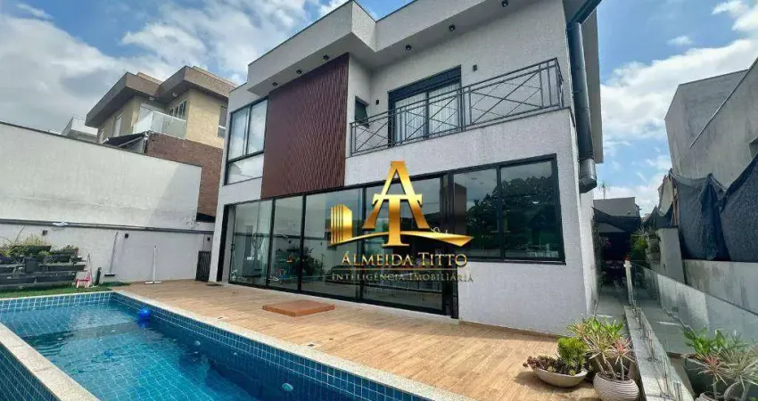 Casa com 3 dormitórios à venda, 372 m² por r$ 5.200.000 - condomínio campos do conde - santana de parnaíba/sp
