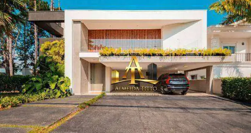 Casa com 4 dormitórios à venda, 665 m² por r$ 13.500.000 - residencial dez (alphaville) - santana de parnaíba/sp