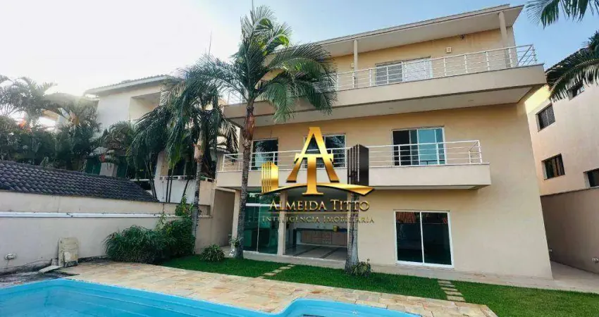 Casa com 3 dormitórios para alugar, 350 m² por r$ 17.612/mês - alphaville 12 - santana de parnaíba/sp