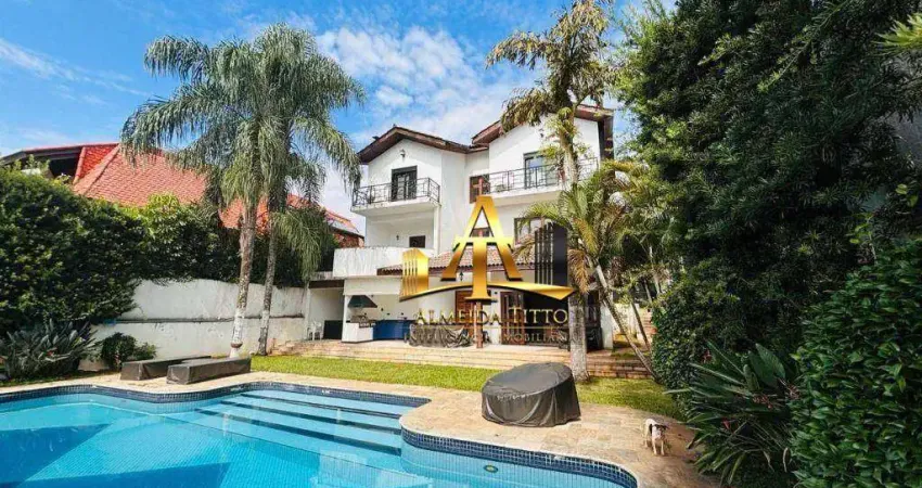 Casa com 4 dormitórios para alugar, 520 m² por r$ 38.710/mês - alphaville 01 - barueri/sp