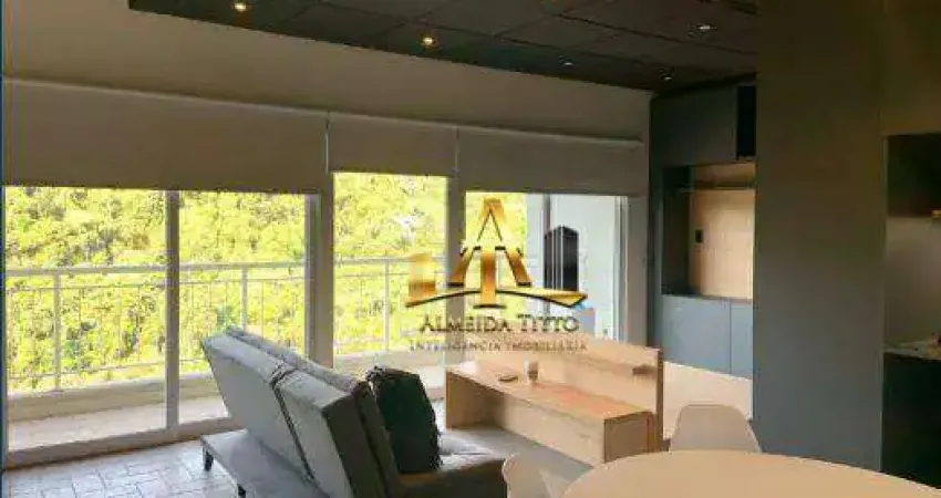 Apartamento com 1 dormitório para alugar, 50 m² por r$ 5.620/mês - trix tamboré - barueri/sp