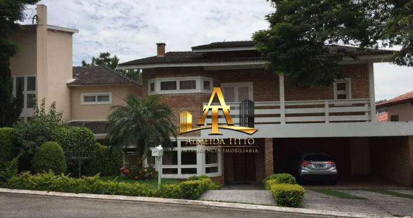 Casa com 4 dormitórios, 480 m² - venda por r$ 2.800.000,00 ou aluguel por r$ 16.115,89/mês - residencial dez (alphaville) - santana de parnaíba/sp