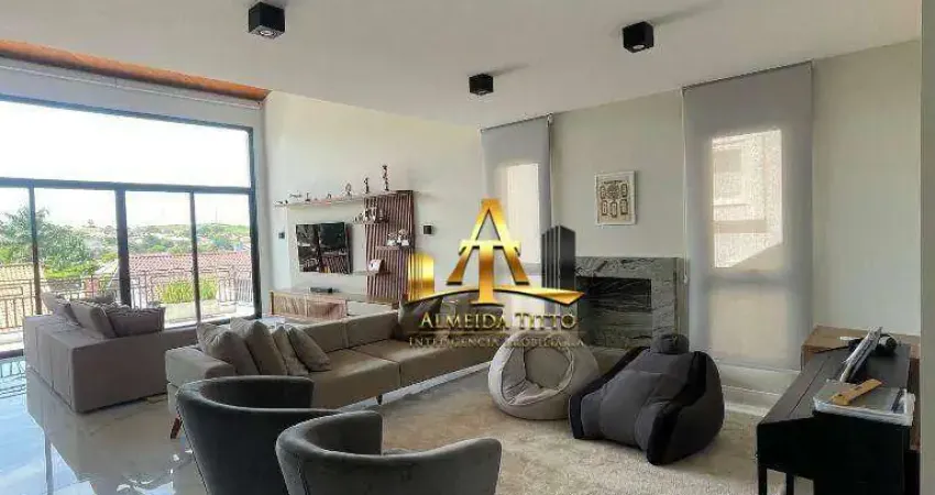 Casa com 6 dormitórios para alugar, 387 m² por r$ 27.000,00/mês - residencial onze (alphaville) - santana de parnaíba/sp