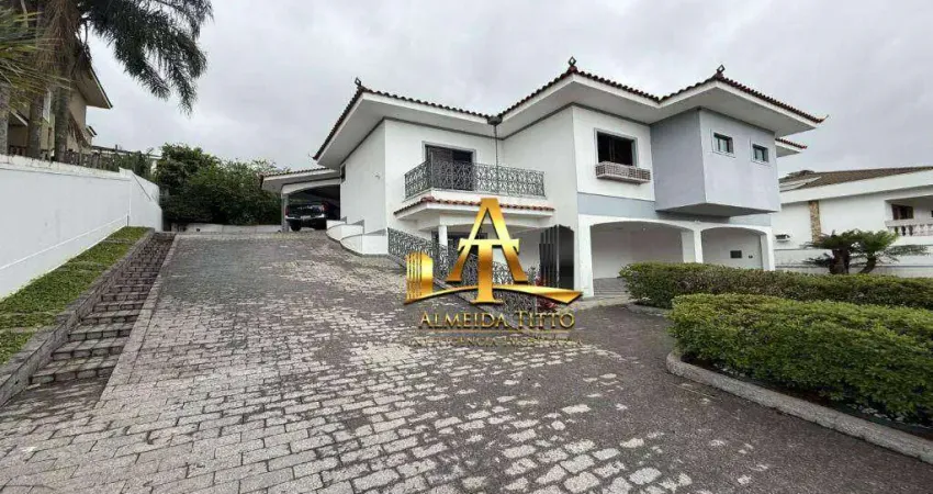 Casa com 4 dormitórios para locação com 500 m² - Residencial Tamboré 01 - Alphaville em Barueri/SP.