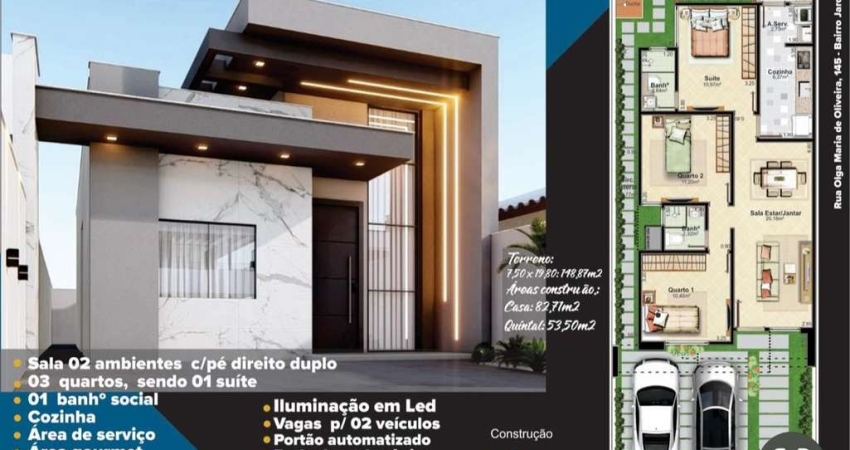 Casa com 3 quartos à venda no Jardim Botânico, Campos dos Goytacazes 