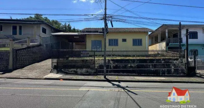 Imperdivel ! residencia em alv. c/laje c/parte averbada + edicula e terreno c/area de 366 m2 no jardim iririu!