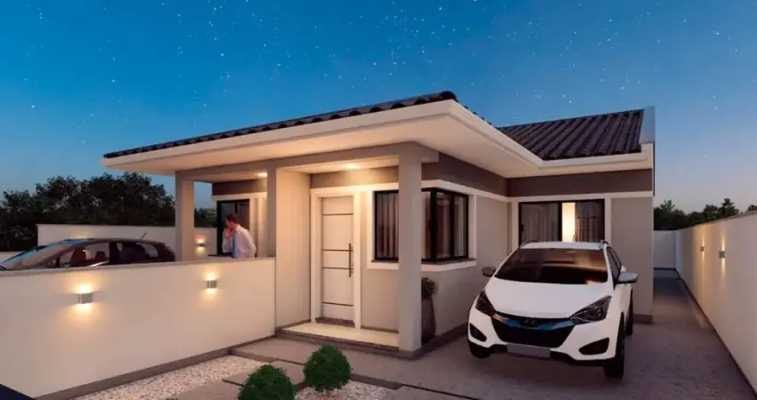 Casa para venda em palhoça, guarda do cubatão, 2 dormitórios, 1 suíte, 2 banheiros, 1 vaga