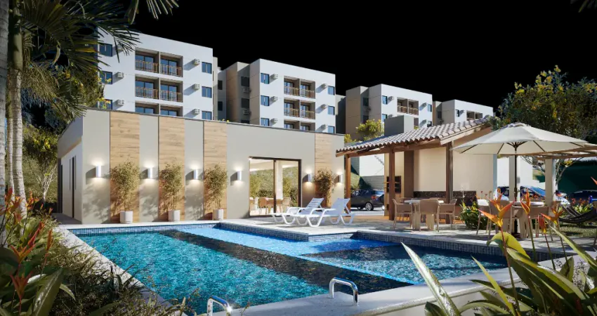 APARTAMENTO NA PLANTA 2 QUARTOS & ÁREA DE LAZER COMPLETA