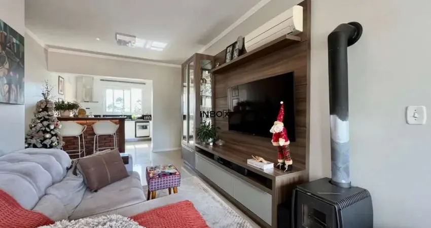 Inbox cia imobiliária vende - apartamento semi-mobiliado com suíte e lareira.