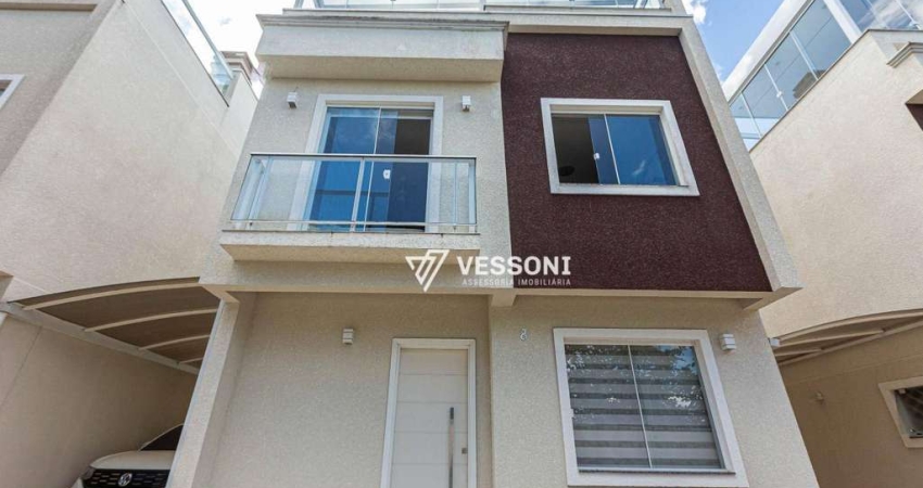 Sobrado incrível em condomínio, 4 dormitórios, sendo 1 suíte master, terraço com spa e churrasqueira, R$ 730.000,00, localizaçao estratégica,Boqueirão
