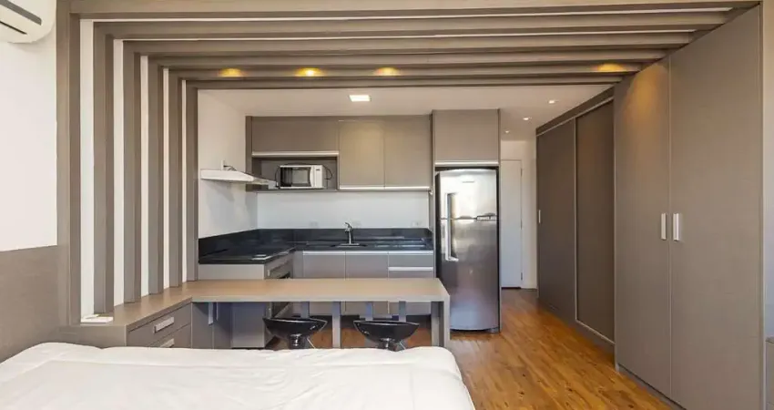 Studio com vaga de garagem para alugar no mid home - centro - curitiba/pr