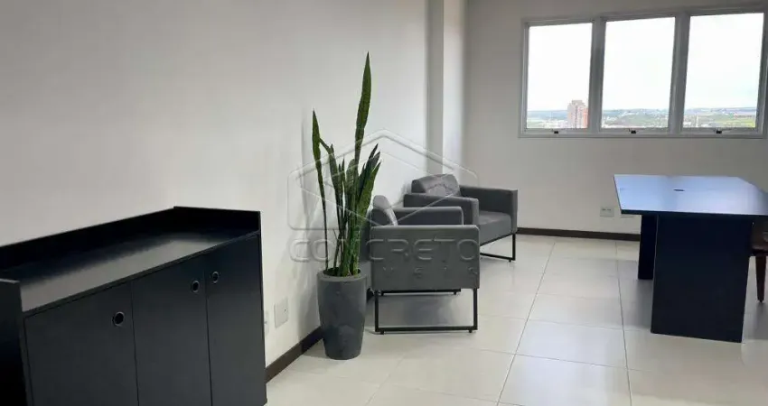 Prime square - sala comercial com 22m² e 1 vaga de garagem. Vila aviação, bauru/sp