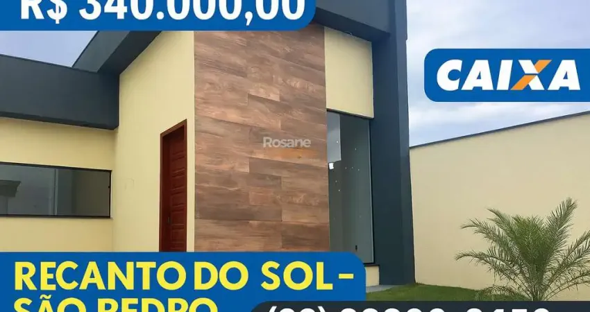 Casa para venda em são pedro da aldeia, recanto do sol, 2 dormitórios, 1 suíte, 2 banheiros, 2 vagas