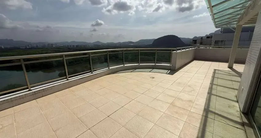 Cobertura exclusiva com vista deslumbrante para a lagoa e toda a península – condomínio saint barth, barra da tijuca