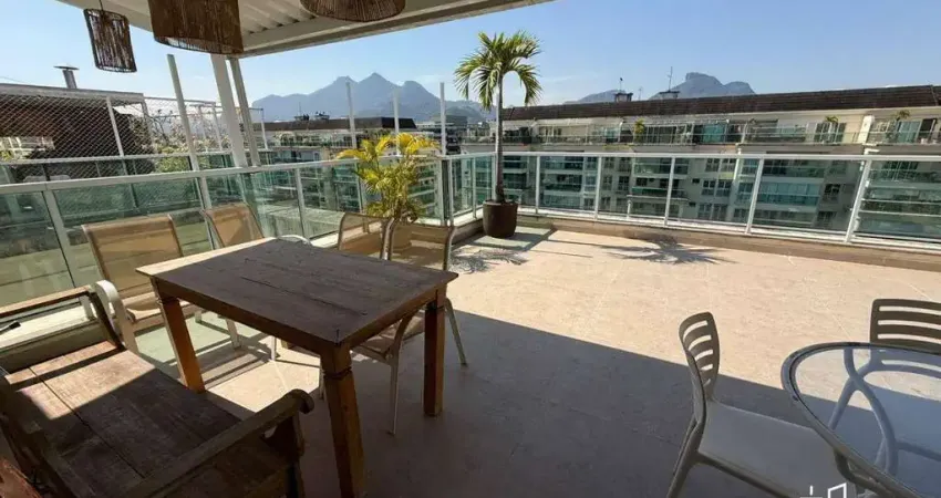 Quatro paredes vende - cobertura  duplex com vista privilegiada no le parc resort – barra da tijuca cobertura duplex de 200m²
