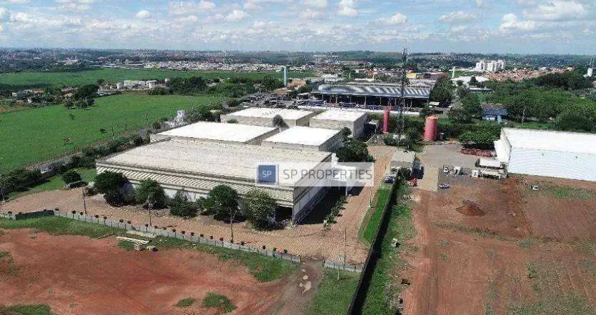 Galpão para alugar, 3071 m² por r$ 102.000,00/mês - cascata - paulínia/sp