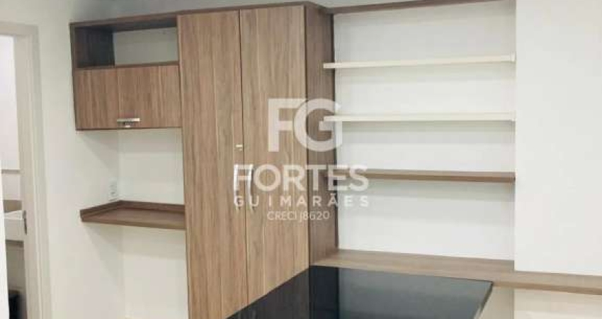 Sala Comercial Mobiliada e Planejada com 41,57m² no condomínio Centro Profissional Ribeirão Shopping, sendo 2 salas + recepção, com piso, forro, luminárias e ar condicionado