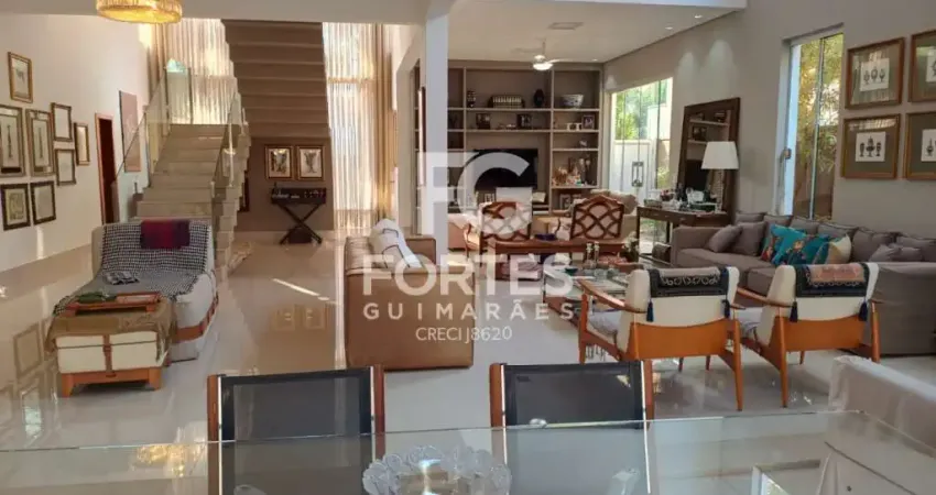 Casa alto padrão para locação no condomínio torino com 392m² de área construída, localizada no jardim botânico!