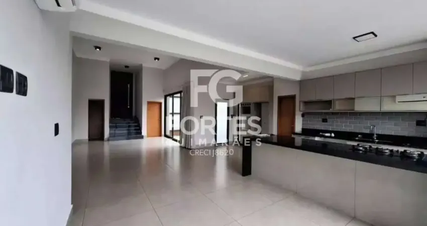 Casa de condomínio com piscina para locação de 3 suítes, com 220m² de área construída no condomínio reserva sant`anna!