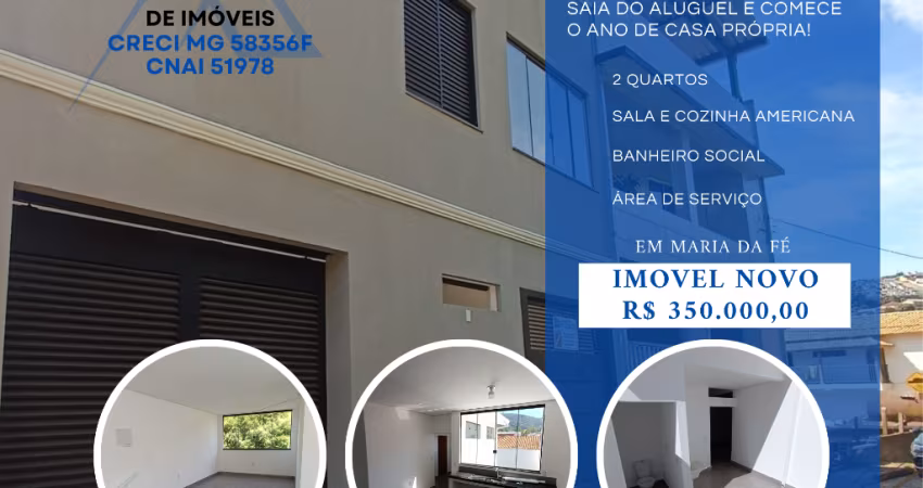 Apartamento com 2 quartos à venda na Avenida José de Campos Sales, 87A, Centro, Maria da Fé