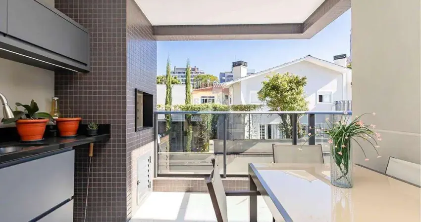 Apartamento moderno no bacacheri com varanda gourmet , área útil de 105m², 3 quartos e 2 vagas