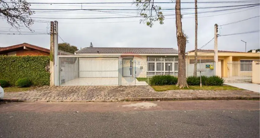 Casa térrea com 3 quartos, 1 suíte, 4 vagas, churrasqueira, no Jardim Social - Curitiba