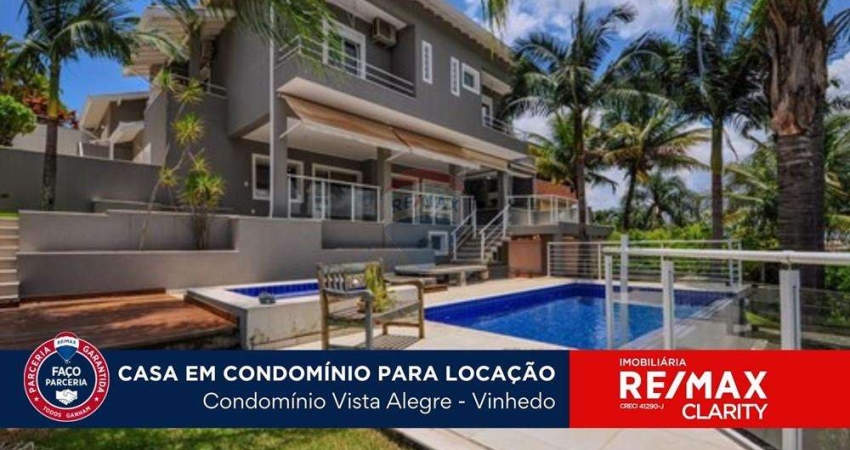 CASA COM 4 SUÍTES PARA LOCAÇÃO - CONDOMÍNIO VISTA ALEGRE CAFÉ - VINHEDO - SP