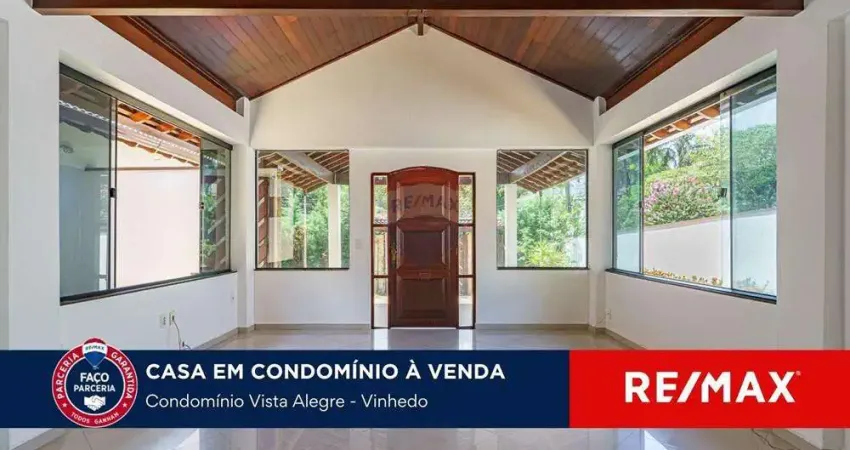 CASA TÉRREA DE CONDOMÍNIO PARA VENDA - CONDOMÍNIO VISTA ALEGRE SEDE - VINHEDO - SP