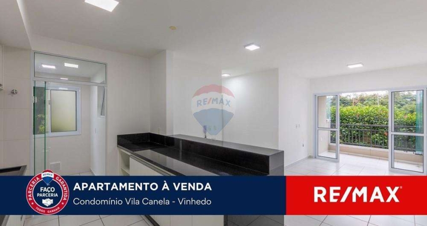 APARTAMENTO 2 DORMITÓRIOS, SENDO 1 SUÍTE, COM ÁREA DE LAZER, PARA VENDA - CONDOMÍNIO VILA CANELA - VINHEDO - SP