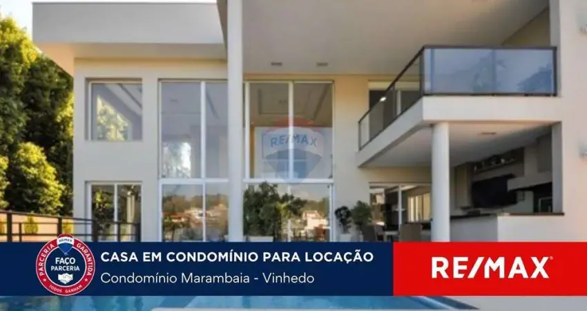Casa para locação,680 m²,  Condomínio Marambaia, Vinhedo-SP com 4 Quartos e 6 banheiros para Alugar, 680 m² por R$ 25.000/Mês
