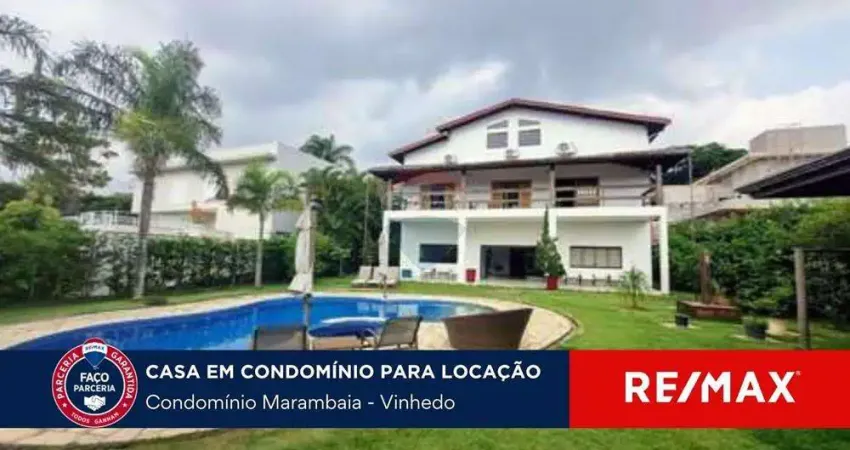 Casa para locação,1200m², Condomínio Marambaia, Vinhedo, SP com 6 Quartos e 9 banheiros