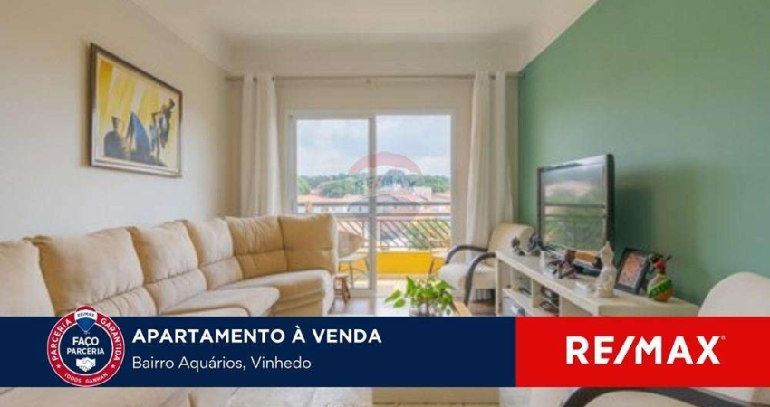 Apartamento reformado com 108 metros no Aquarios em Vinhedo com 3 quartos e vista incrivel.