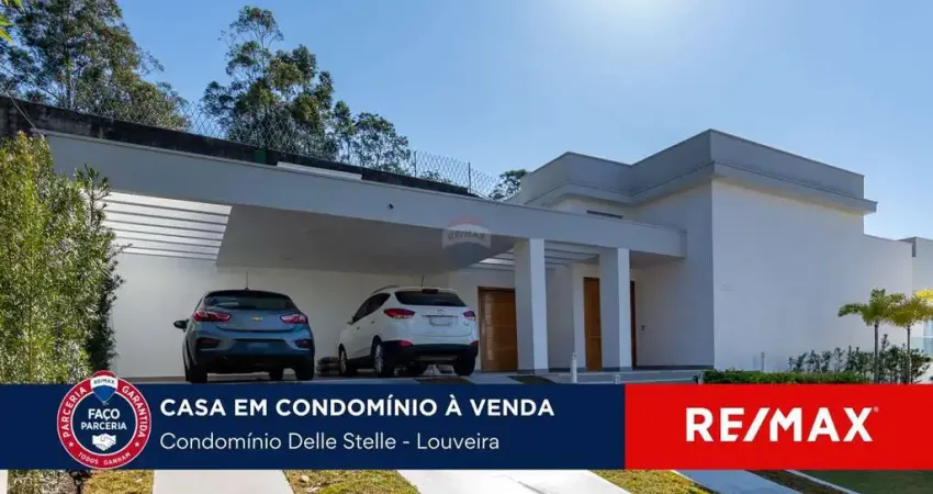 Casa à venda no condominio delle stelle em louveira / sp com 4 quartos.