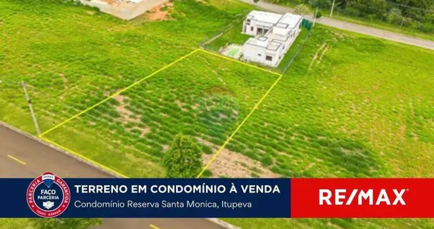 Terreno a venda em Itupeva, 800m² no Condomínio Reserva de Santa Mônica.