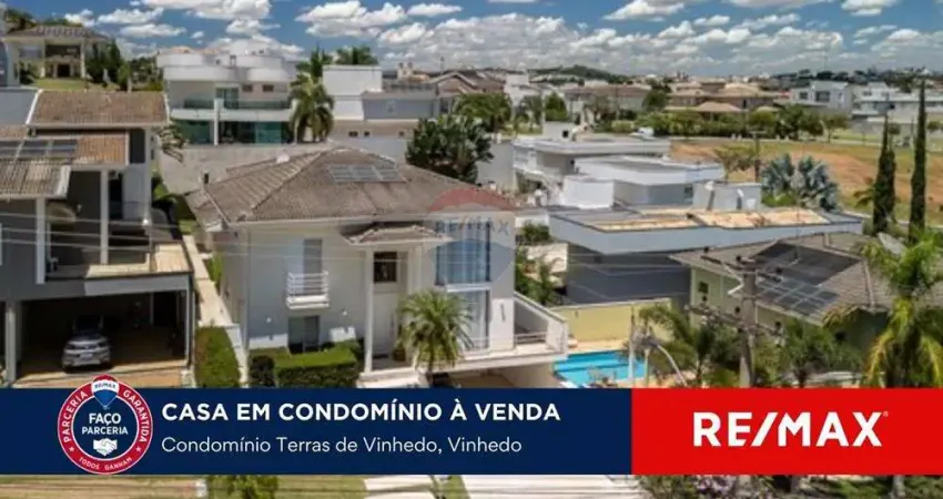 Vende-se casa com 4 suítes,  480m²,  Terras de Vinhedo -Vinhedo - SP.