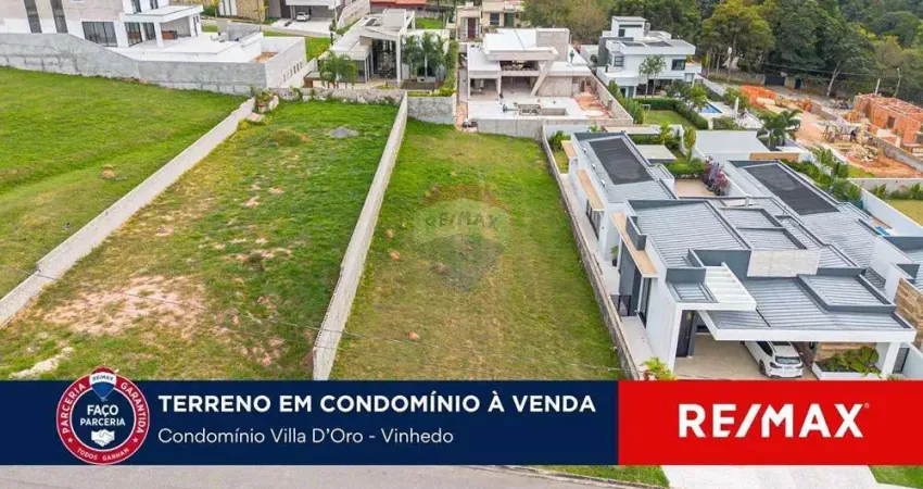 Terreno a venda no condomínio Villa D'oro em Vinhedo