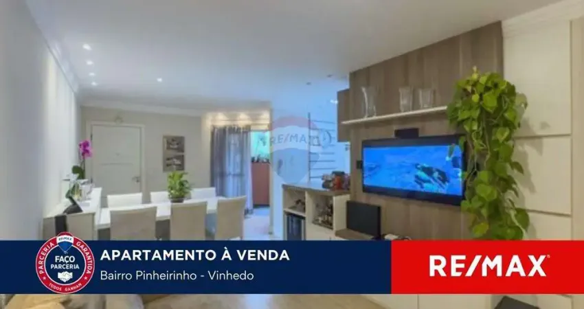 Apartamento a venda 3 quartos e 2 suítes no Portal de Vinhedo - Localização Privilegiada