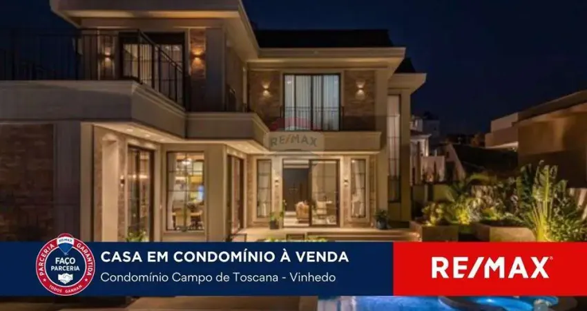 Casa em condomínio fechado com 4 quartos à venda na Rua Cortona, 236, Condomínio Campo de Toscana, Vinhedo