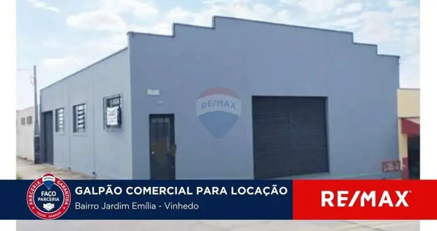 Locação Galpão Comercial 194m²  - Próximo ao Centro e Rodoviária de Vinhedo
