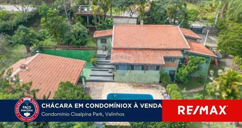 Chácara / sítio com 3 quartos/3 suítes à venda na estrada do jequitibá, 4, condomínio cisalpina park, valinhos