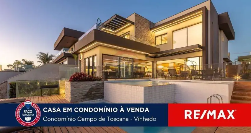 Casa em condomínio fechado com 4 quartos à venda na Rua Roccastrada, 126, Condomínio Campo de Toscana, Vinhedo