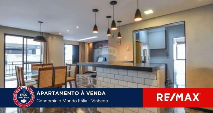 Apartamento reformado à venda em vinhedo sp – 96m² | 2 dorms (podem ser 3) | 2 vagas | condomínio completo!