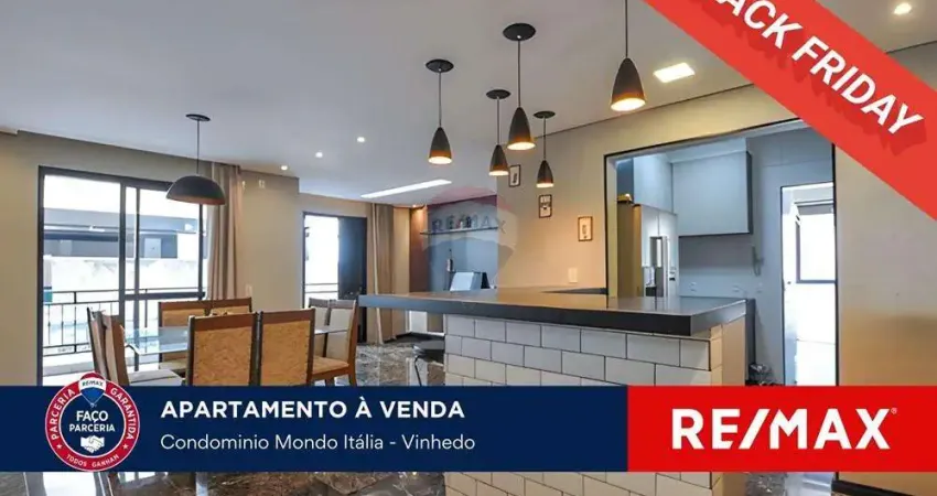 Apartamento reformado à venda em vinhedo sp – 96m² | 2 dorms (podem ser 3) | 2 vagas | condomínio completo!