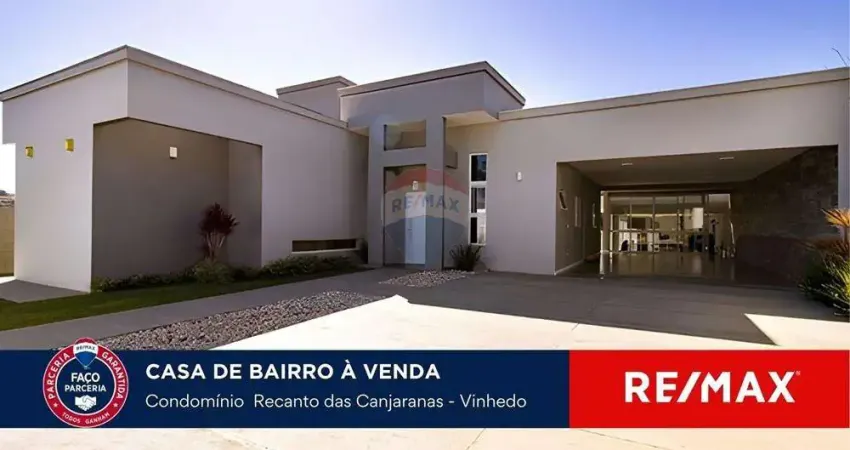Casa à venda com 3 suítes a venda no recanto das canjaranas - vinhedo/sp