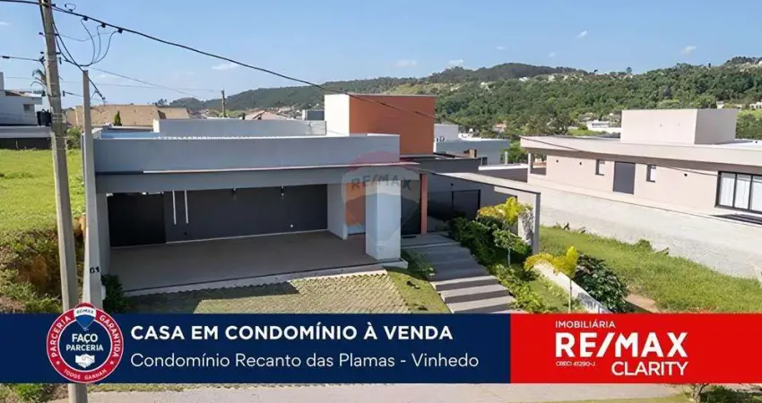 Casa a venda em vinhedo, térrea, no condomínio recanto das plamas, super bem localizado.