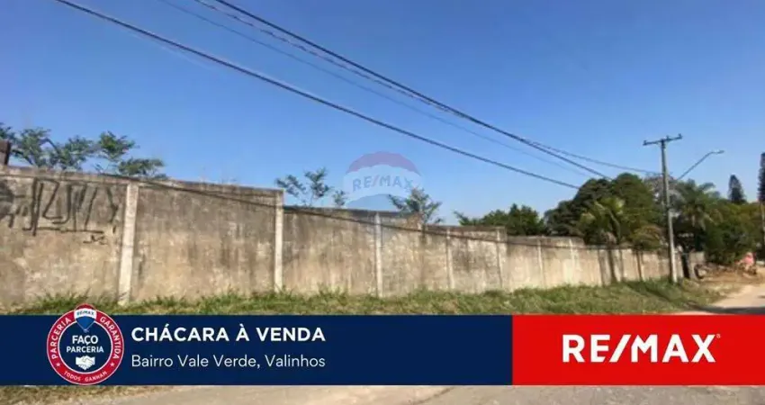 Chácara à venda com 6.000m2 no bairro vale verde valinhos/sp