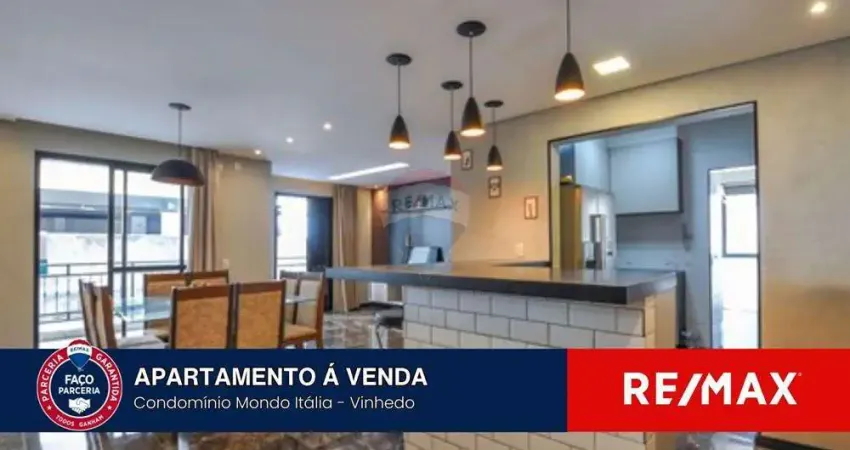 Apartamento Reformado à Venda em Vinhedo SP – 96m² | 2 Dorms (Podem ser 3) | 2 Vagas | Condomínio Completo!